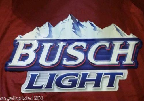 Busch Light Logo - Brand NEW Busch Light metal sign 28 x 17.5
