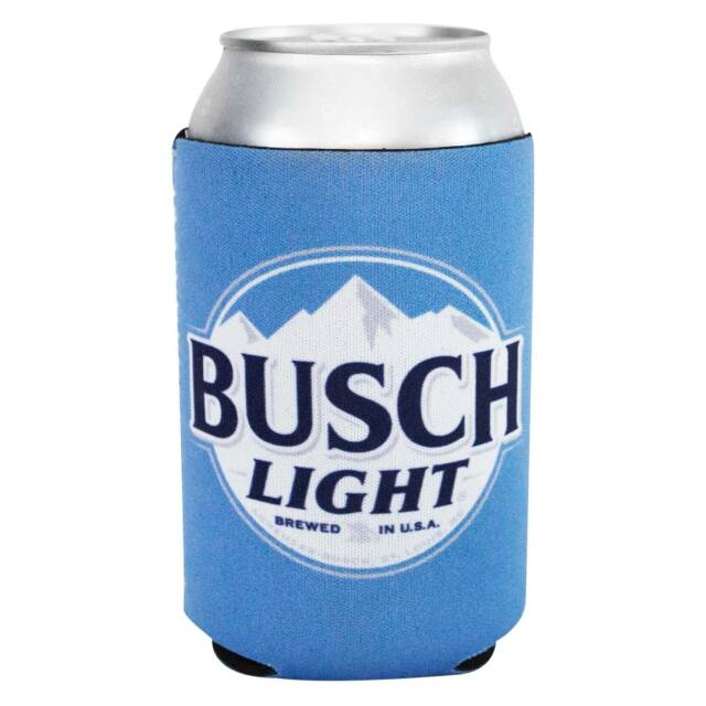 Busch Light Logo - Busch Light Logo Neoprene Can Cooler Holder Blue