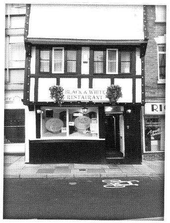 Black and White Restaurant Rectangle Logo - Black & White Restaurant & Take Away, Gloucester