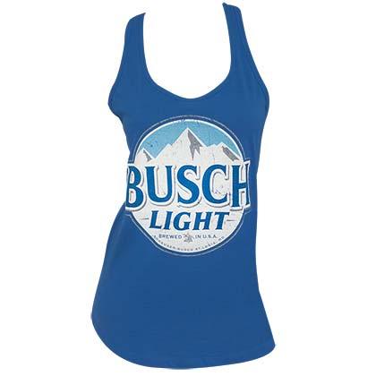 Busch Light Logo - Buy Official BUSCH Light Logo Women's Racerback Royal Blue Tank Top