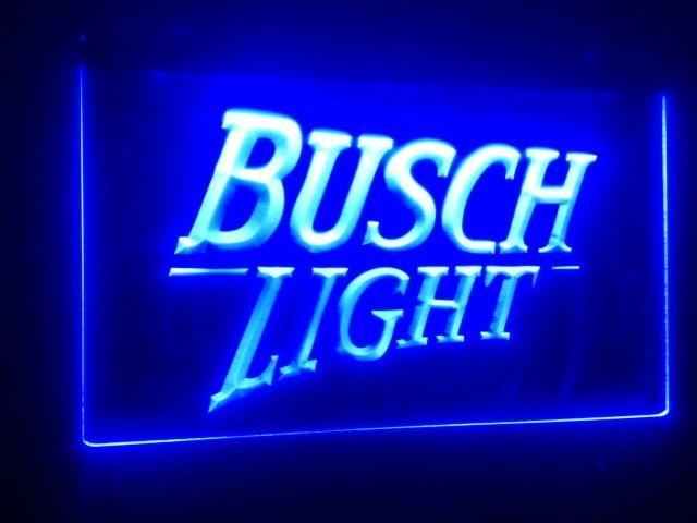 Busch Light Logo - B99 Busch Light Logo Beer Bar Pub Club 3D Signs Led Neon Light Sign