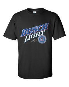 Busch Light Logo - BUSCH Light Beer Logo Regular T-Shirt Gildan Black Short Sleeve 100 ...