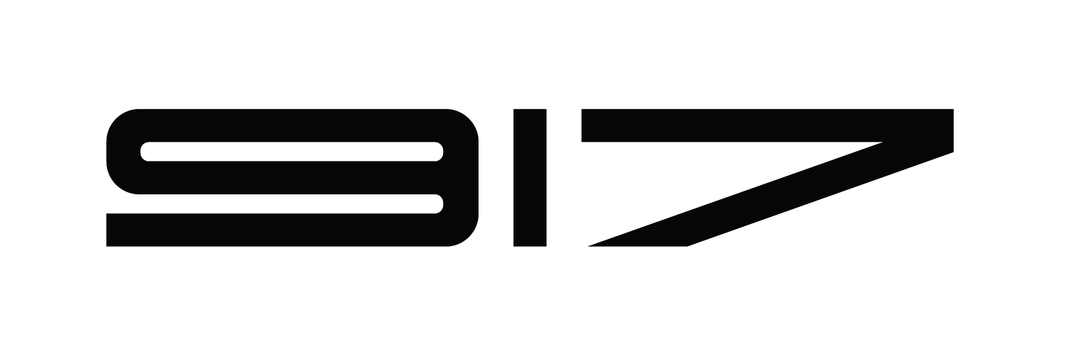 Black and White Restaurant Rectangle Logo - Restaurant 917