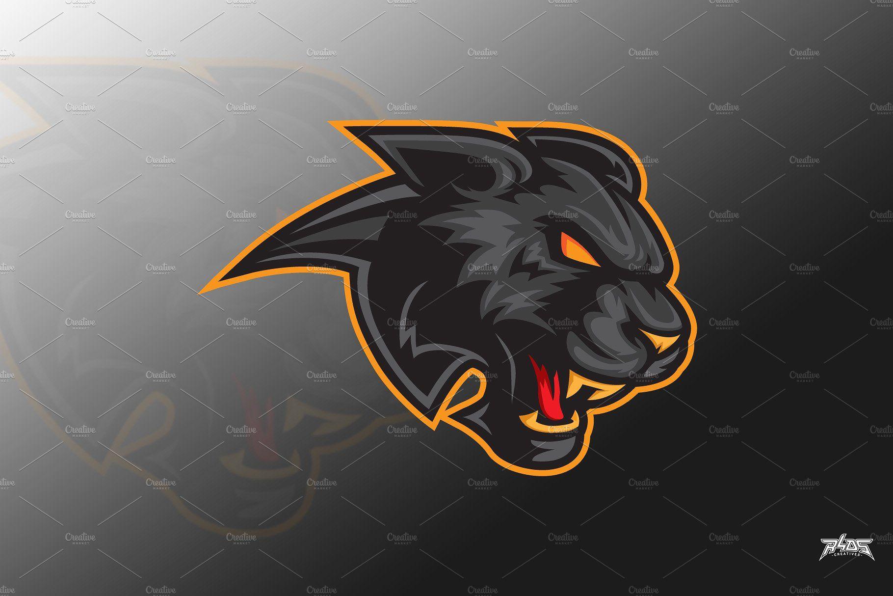 Panther Head Logo - Black Panther Head Vector Logo Masco Logo Templates Creative Market