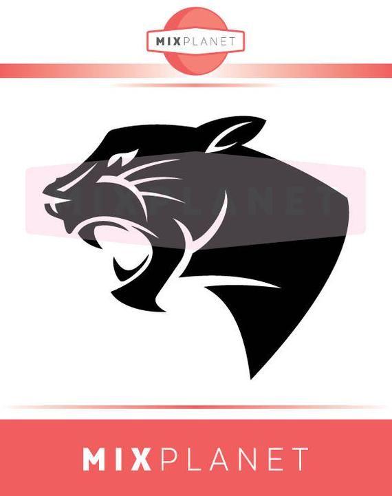 Panther Head Logo - Black Panther SVG Cut Files Head Black Panther Logo DXF | Etsy