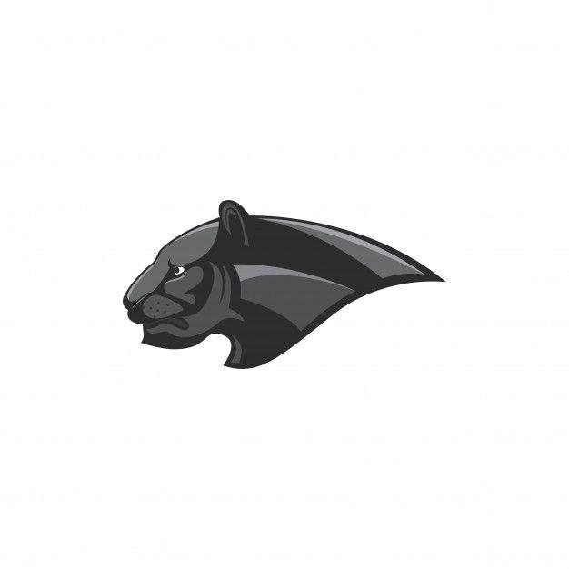 Panther Head Logo - Black panther head logo vector Vector