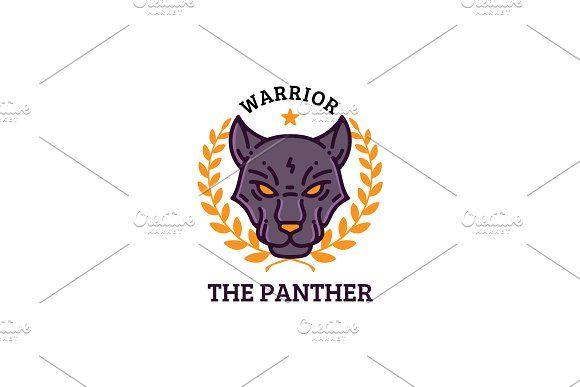 Panther Head Logo - Panther Head Logo Logo Templates Creative Market