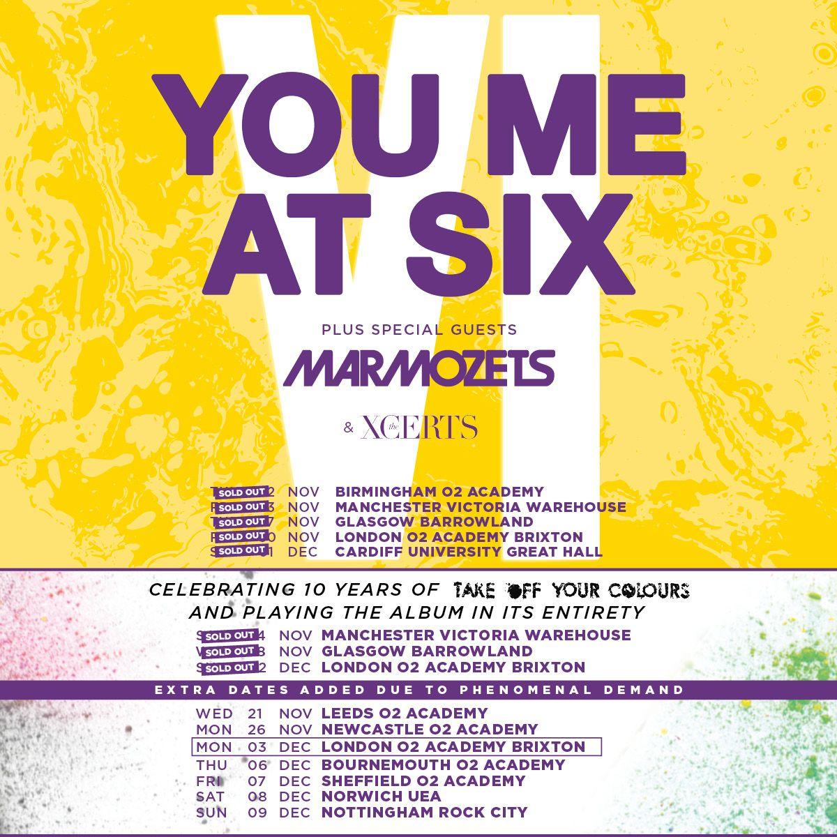 You Me at Six Logo - You Me At Six + Marmozets + The Xcerts (Sold Out) - Sat, 08/12/2018 ...