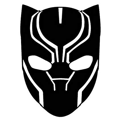 Panther Head Logo - Marvel Comics Avengers Black Panther Head, Black, 8 Inch