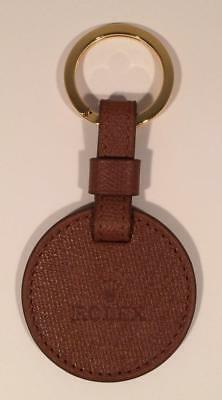 Brown Crown Logo - AUTHENTIC VINTAGE ROLEX Leather Crown Logo Keychain Keyring Brown ...