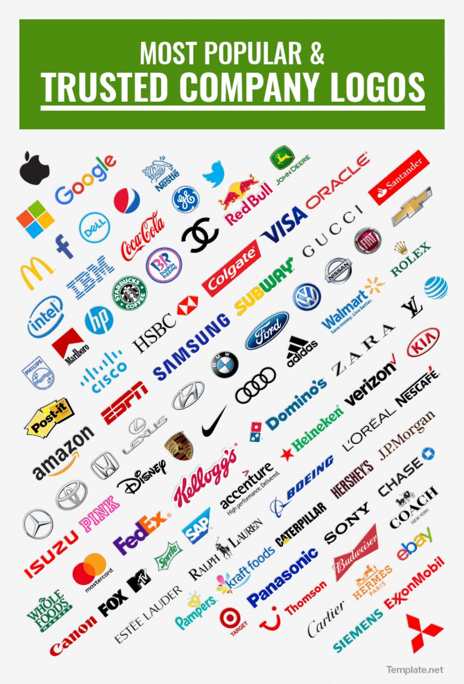 Most Famous Company Logo - All about Famous Logos Design Amp History Of World Famous Company