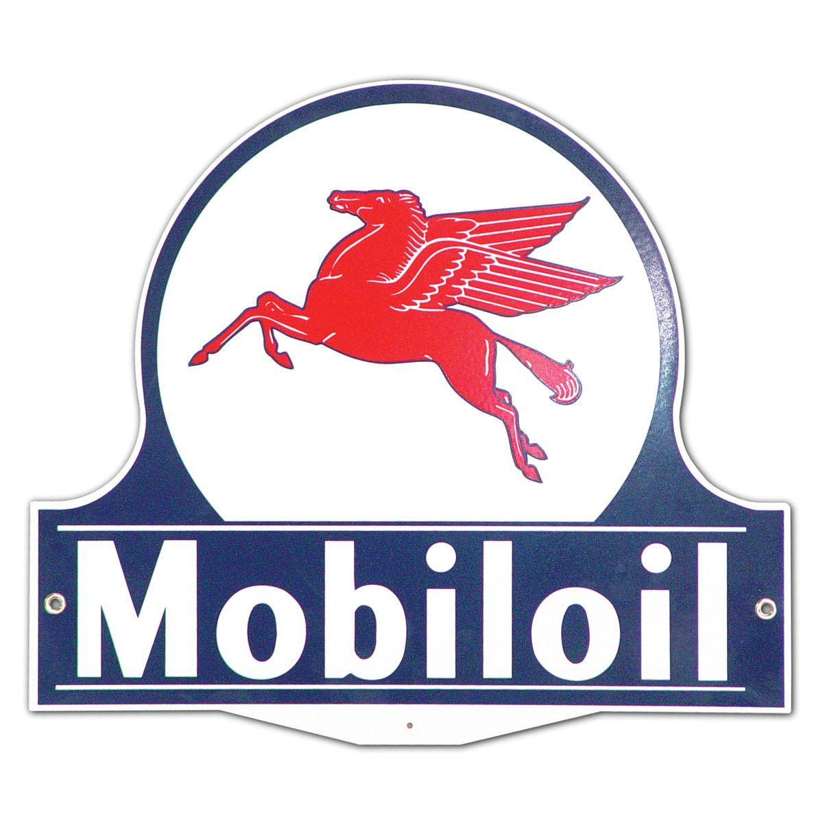 Old Mobil Oil Logo - Mobiloil Pegasus Vintage Gas Station Lollipop Metal Sign 15 x 13.25 ...