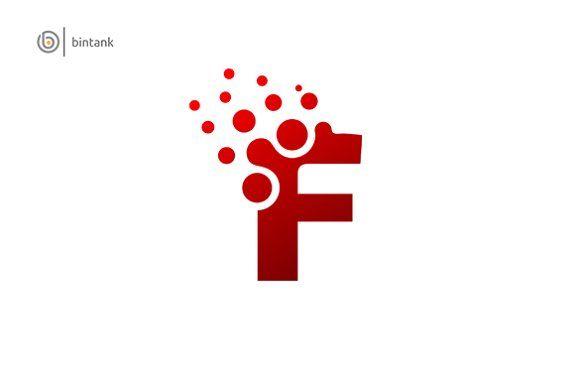 Letter Logo - Dot F Letter Logo ~ Logo Templates ~ Creative Market