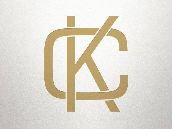 KC Logo - Letter Logo Design CK KC Letter Logo Digital | Etsy
