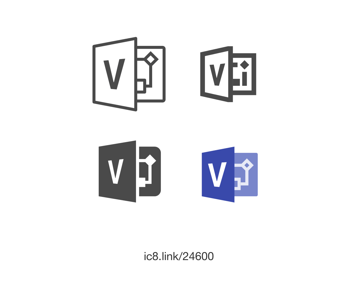 Microsoft Visio Logo - Microsoft Visio Icon - free download, PNG and vector