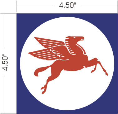 Pegasus Gas Company Logo - Mobil Oil Pegasus Logo on RaceSignSpecialists.com | wing logos ...
