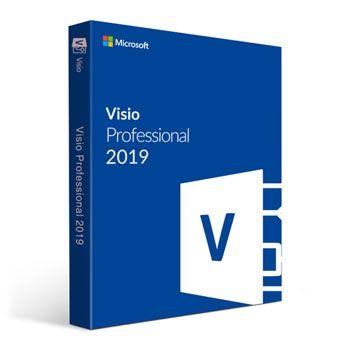 Microsoft Visio Logo - Microsoft Visio 2019 Pro Diagramming Vector Graphics Software 1 PC