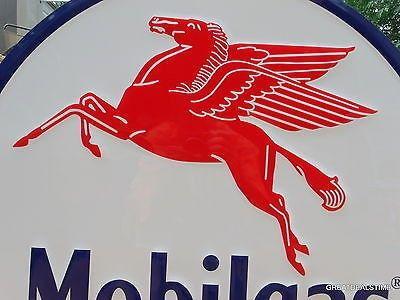 Pegasus Gas Station Logo - LARGE MOBILGAS SIGN, MOBIL GAS STATION ADVERTISING PEGASUS LOGO
