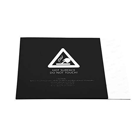 High Temperature Black and White Triangle Logo - Ocamo 200x200MM High Temperature 3D Printer Platform