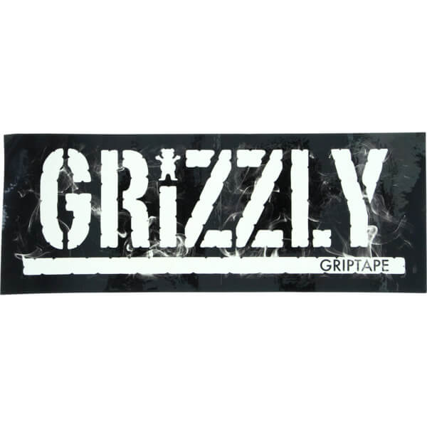 Grizzly Skateboard Logo - Grizzly Grip Tape Hot Box Stamp Skate Sticker