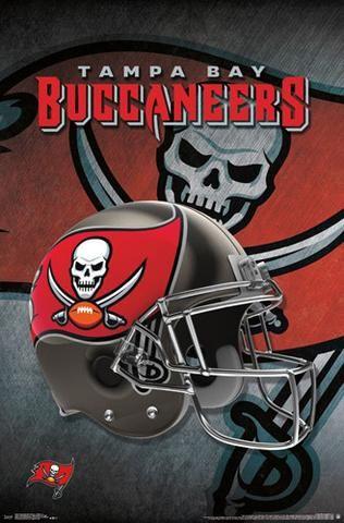 Tampa Bay Buccaneers Logo - Tampa Bay Buccaneers Official NFL Team Helmet Logo Poster - Trends ...