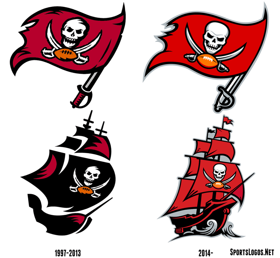 NFL Buccaneers Logo - the new and old Tampa Bay Buccaneers logos