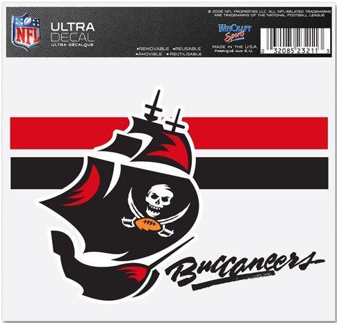 NFL Buccaneers Logo - Tampa Bay Buccaneers NFL Pirate Ship Logo 5 x 6 Ultra Decal