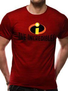 Incredible the Pixar Logo - The Incredibles Logo Official Disney Pixar Mr Incredible Red Mens T ...