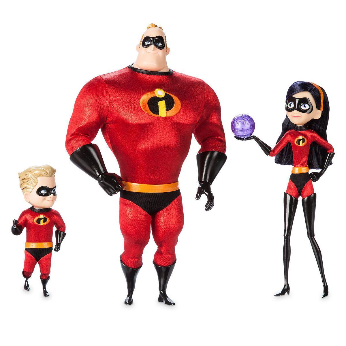 Incredible the Pixar Logo - Mr. Incredible, Violet, and Dash Doll Set Designer