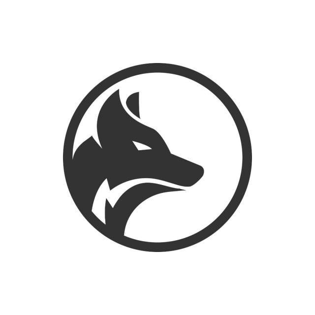 Red White Wolf Logo - Circle Wolf Logo Design Concept Red Dogs, Circle, Pictogram PNG and ...