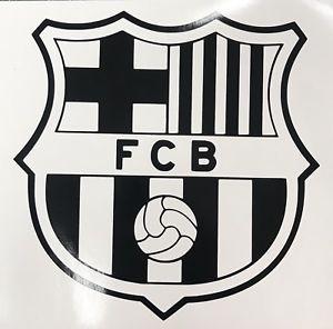 Black and White Soccer Logo - FC BARCELONA Logo Soccer Football Car Window Truck Laptop Vinyl