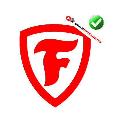 Who Has Red F Logo - Red F In Shield Logo - Logo Vector Online 2019