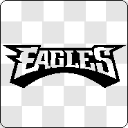 Black and White Philadelphia Eagles Logo - Shadowed White Philadelphia Eagles Logo Decal