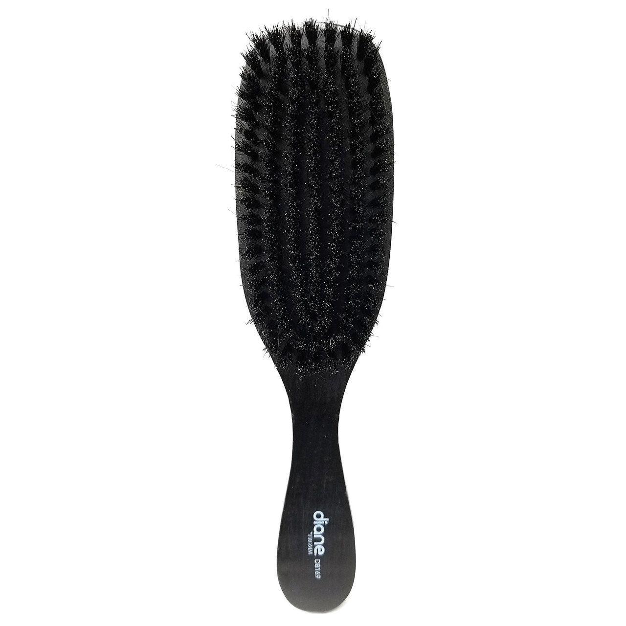 Diane Brush Logo - Diane 100% Boar Wave Brush, Soft Bristles - Black #D8169 - BTYBOX.COM