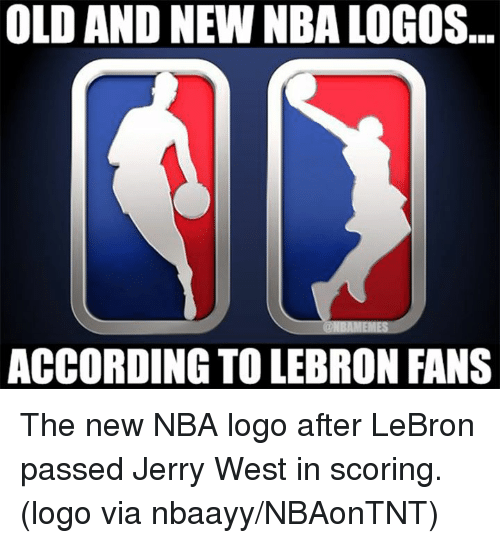 New NBA Logo - OLD AND NEW NBALOGOS ACCORDING TOLEBRON FANS the New NBA Logo After