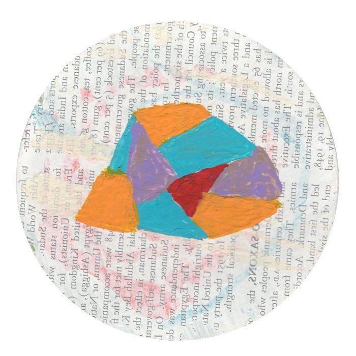 Rounded Red Triangle Logo - Kasini House Artshop