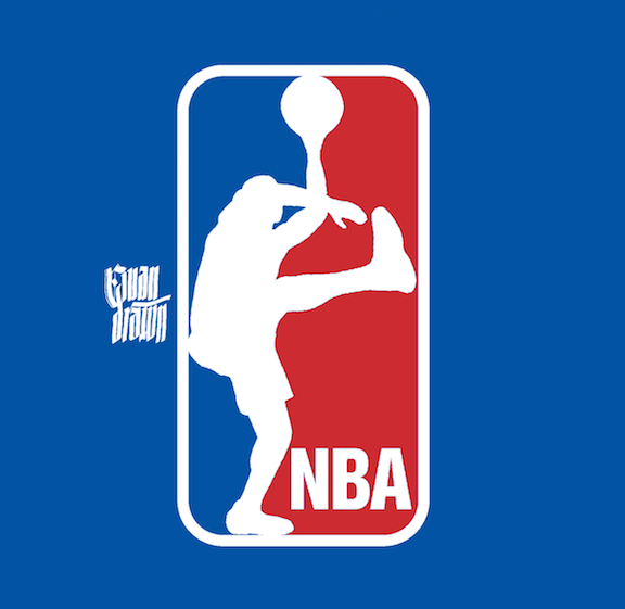 New NBA Logo - New NBA logo featuring Draymond Green