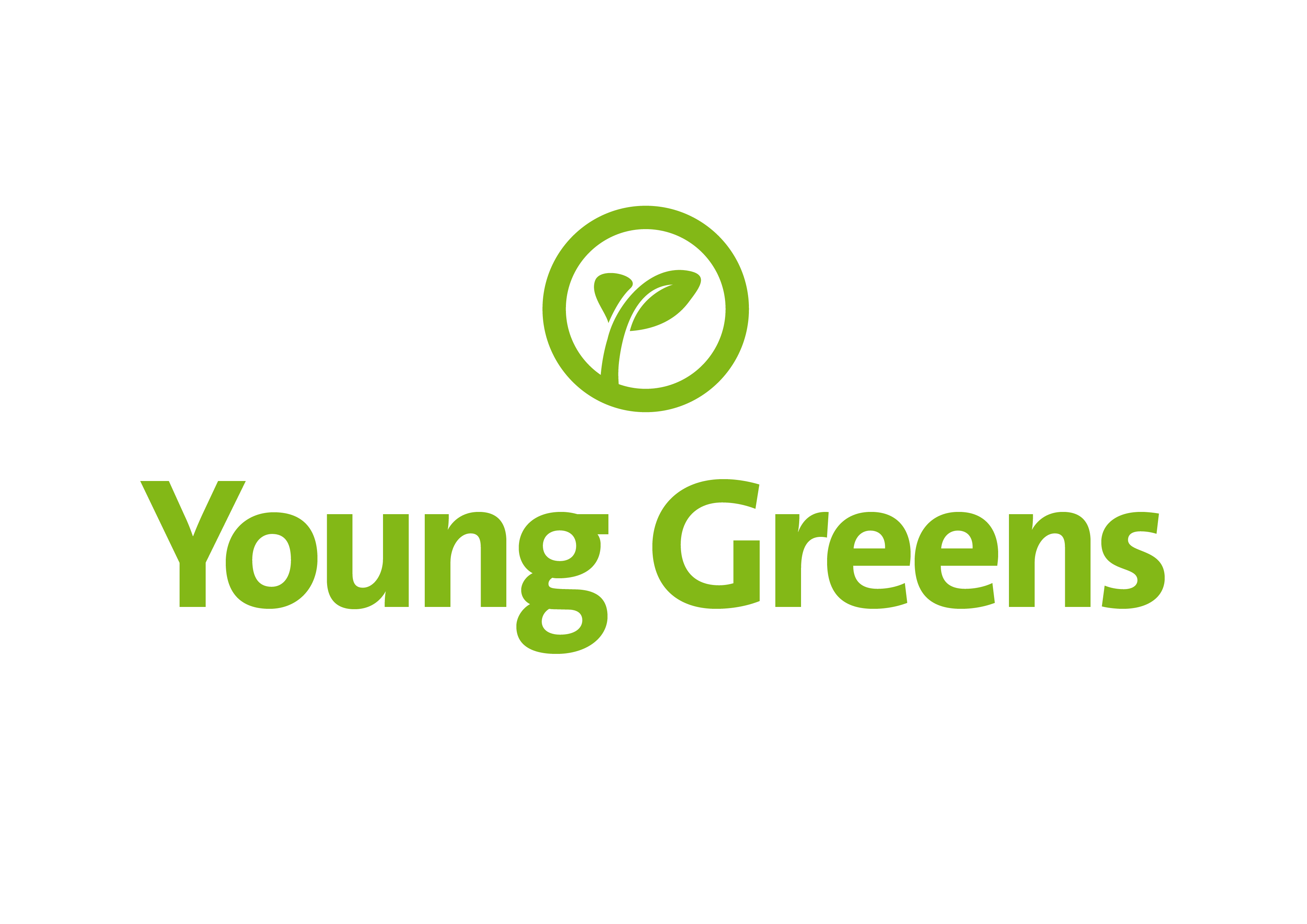 With Green Circle Brand Logo - Logos and Branding - Young Greens