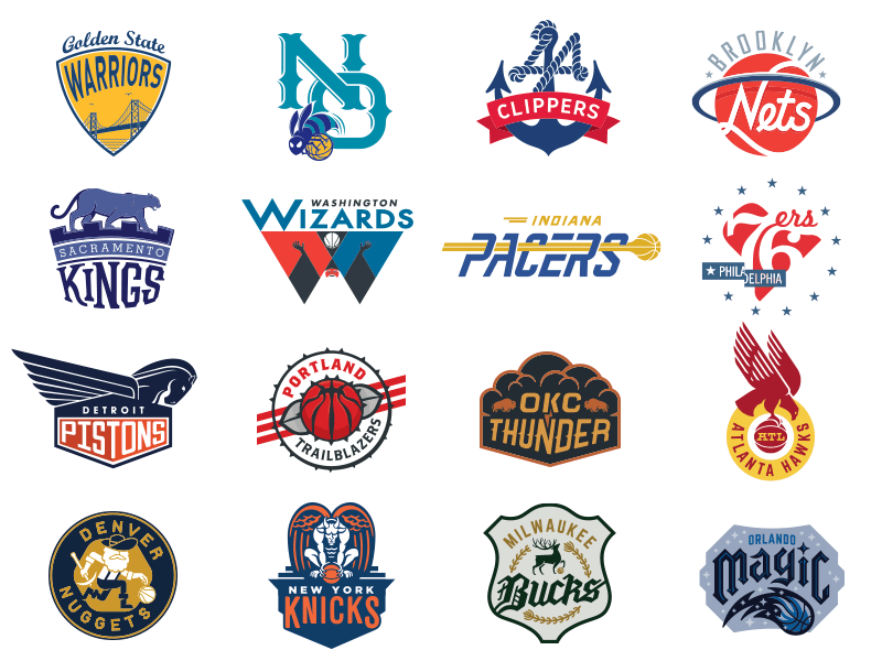 New NBA Logo - Michael Weinstein NBA Logo Redesigns