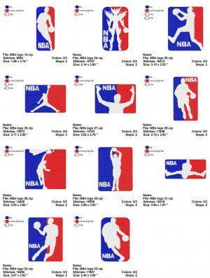 New NBA Logo - NBA LOGO (2) - 11 EMBROIDERY DESIGNS