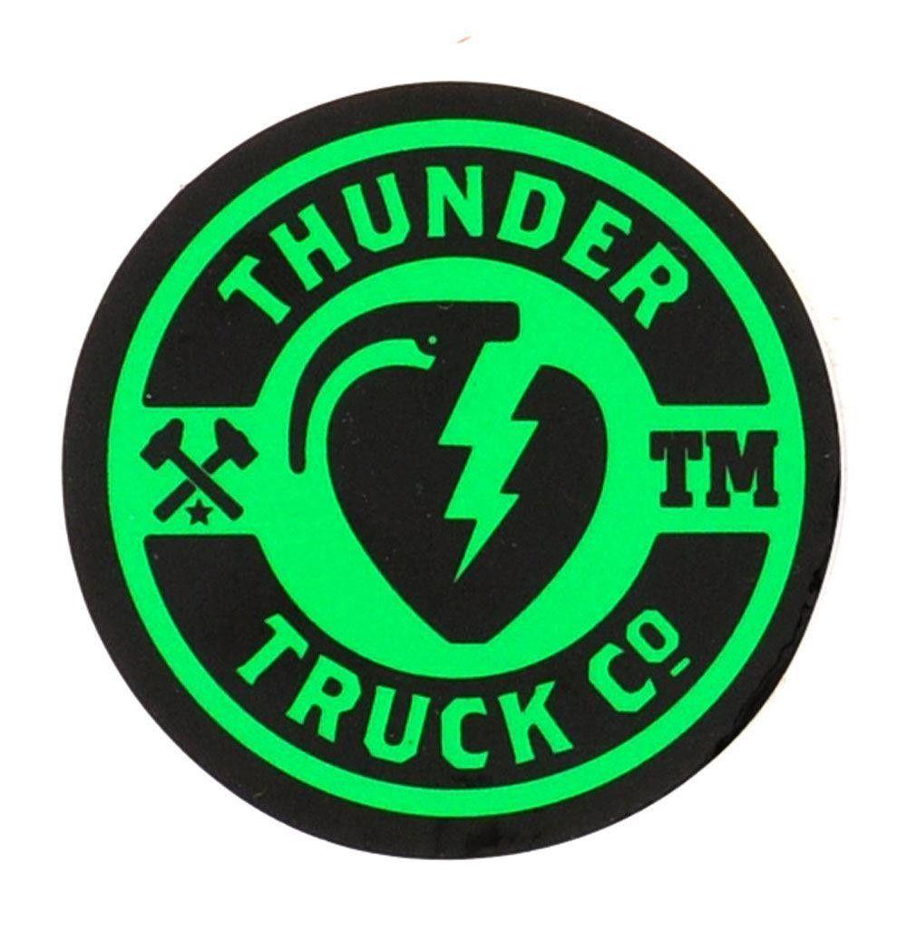 With Green Circle Brand Logo - Thunder Circle Mainline Logo Sticker 2.5.co.uk