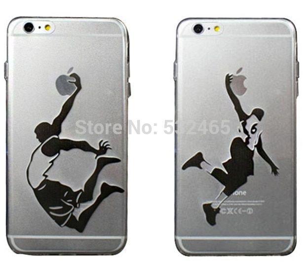 Clear Basketball Logo - newest clear NBA basketball sports hand grasp logo cases for apple
