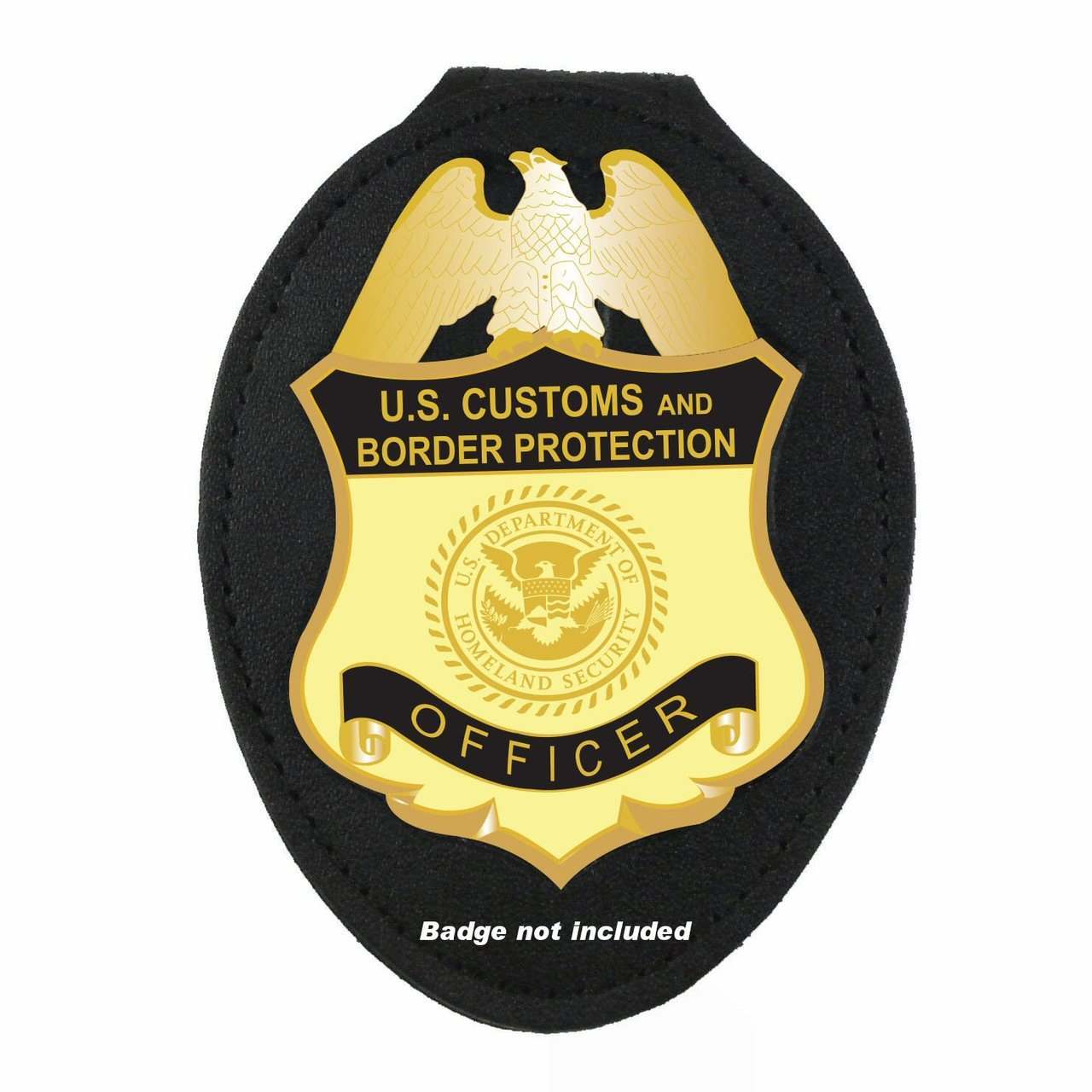 Customs and Border Patrol Logo - Recessed Belt Clip Tactical Badge Holder for DHS CBP OFO and Border