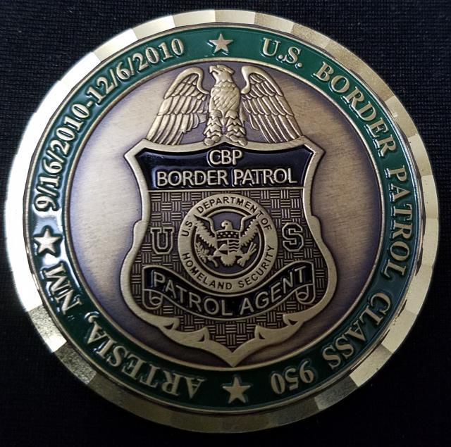 Customs and Border Patrol Logo - US Customs and Border Patrol Class 950 Custom Challenge Coin ...