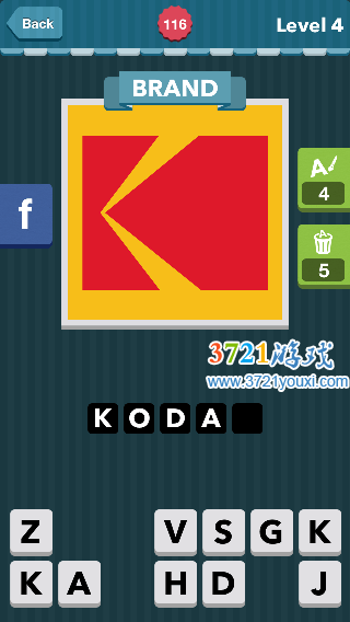 K in Red Rectangle Logo - Red rectangle K on yellow background. Brand. icomania answers