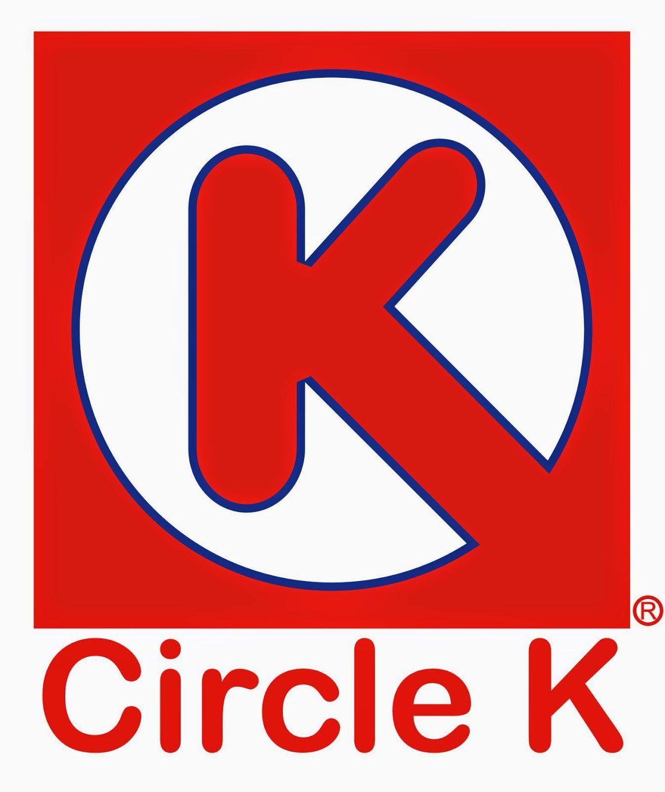 K in Red Rectangle Logo - Circle k Logos