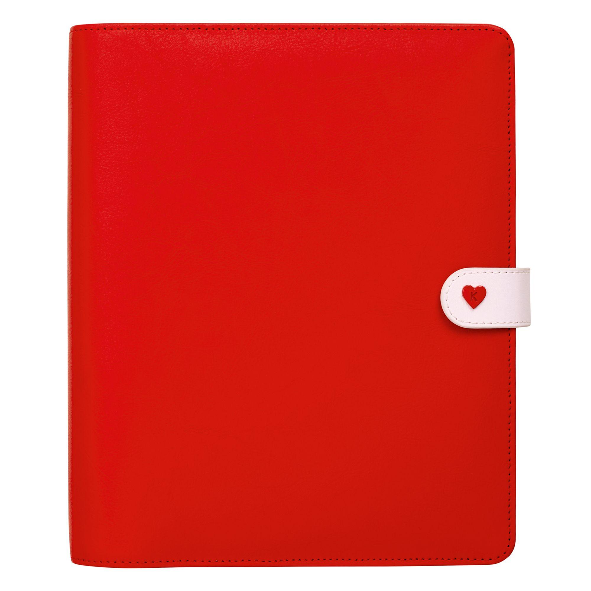 K in Red Rectangle Logo - Leather Time Planner Large: Wonderful