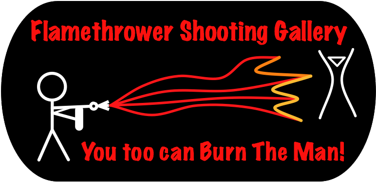 Flamethrower Logo - Flamethrower Shooting Gallery
