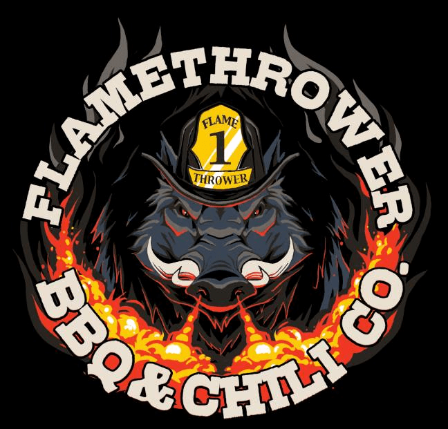 Flamethrower Logo - Free BBQ Samples at Lee's Feed in Lockeford, Ca from