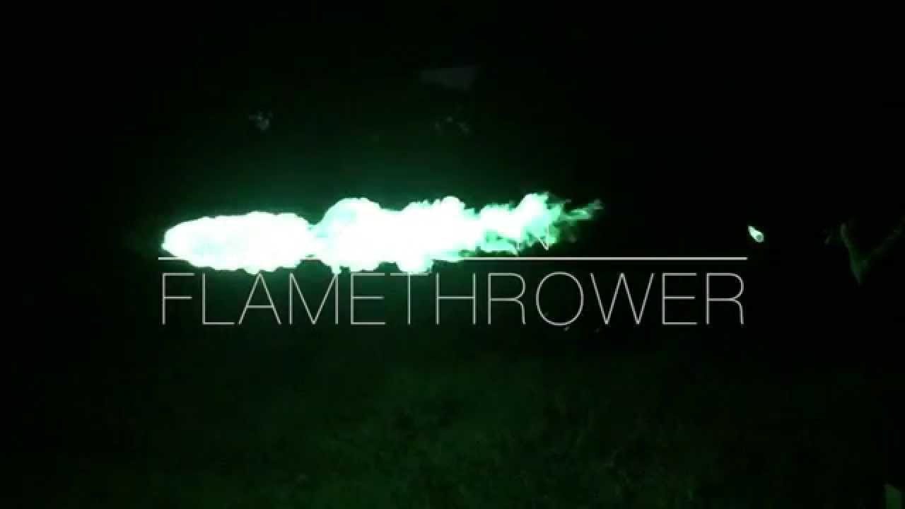 Flamethrower Logo - Green Flamethrower Squirtgun